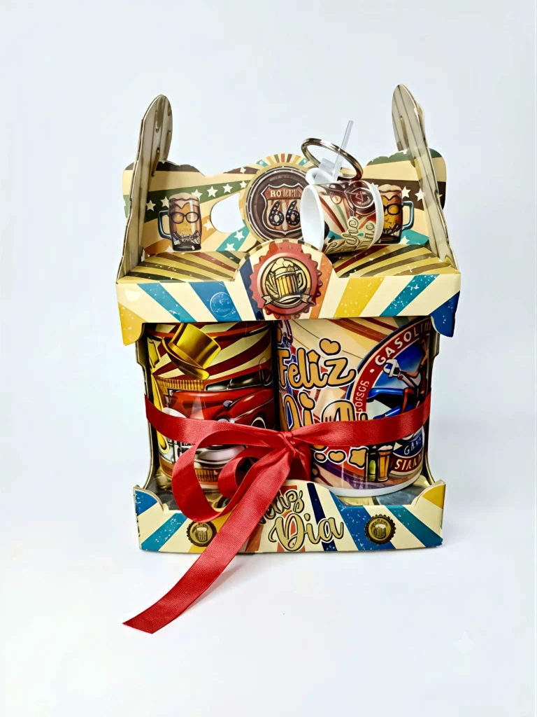 kit de vaso, cerveza, llavero, caja decorativa