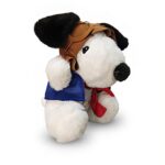 Snoopy Piloto con Capa Azul de Peluche